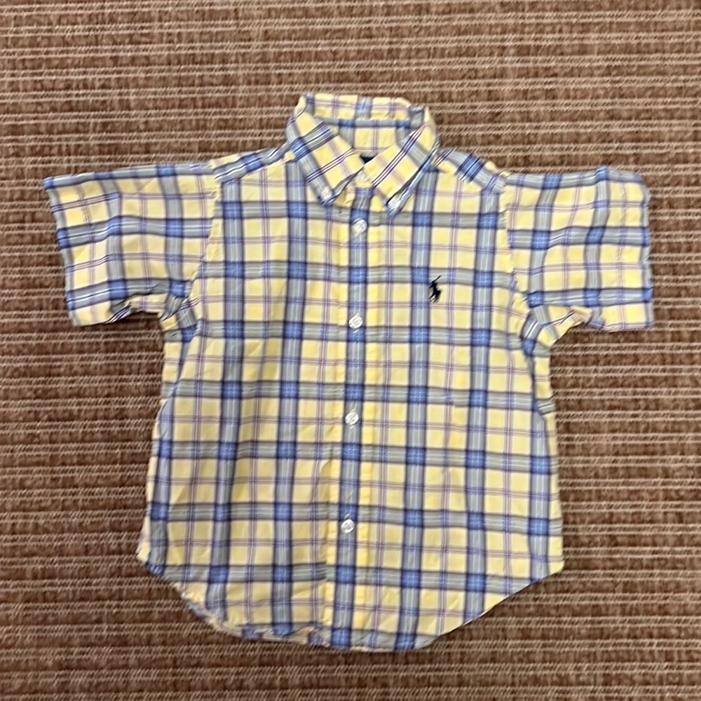 Ralph Lauren short sleeve button down shirt - size 2T